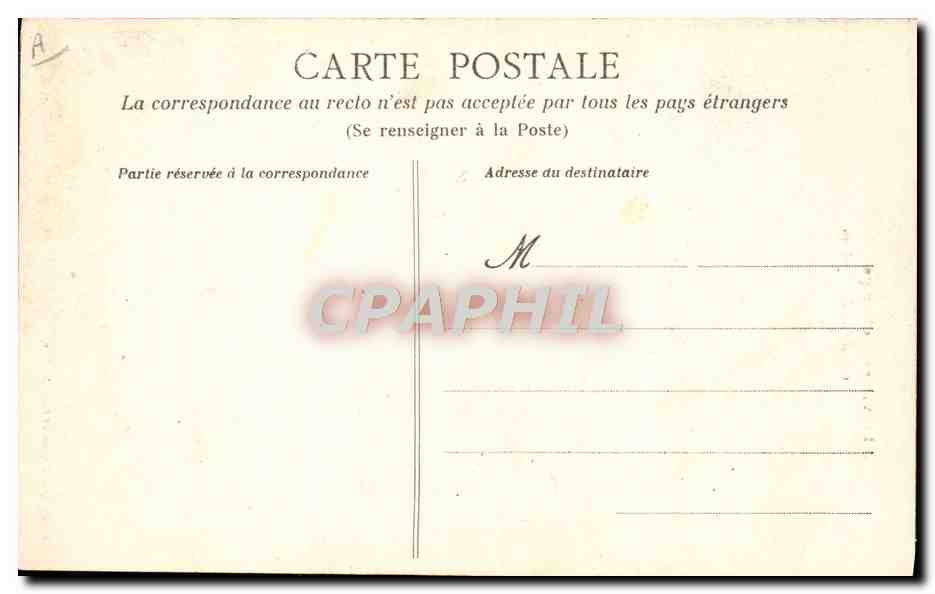 CPA Folklore Cueillette des Glycines — Verso