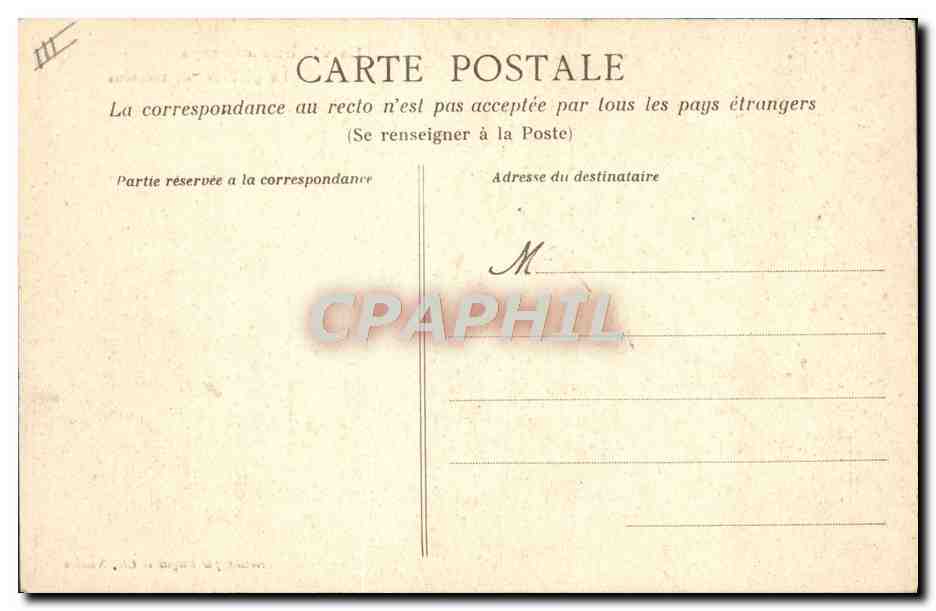 CPA Folklore La vie aux champs La gardeuse de moutons — Verso
