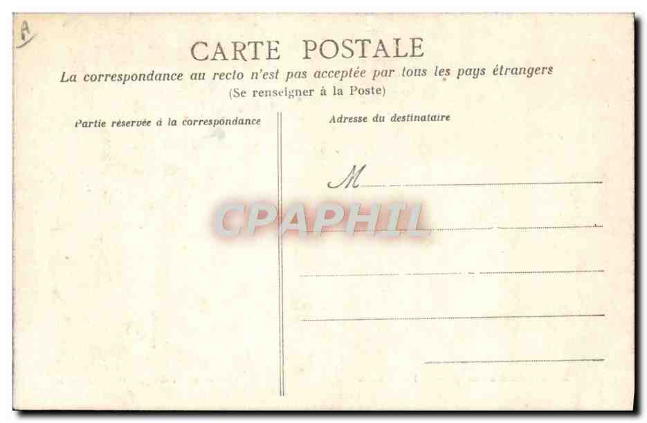 CPA Folklore La vie aux champs A la sante des maries  — Verso