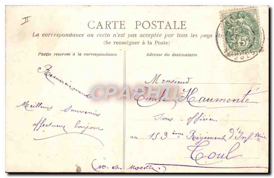 CPA Folklore La vie aux champs Au bord de l'etang — Verso