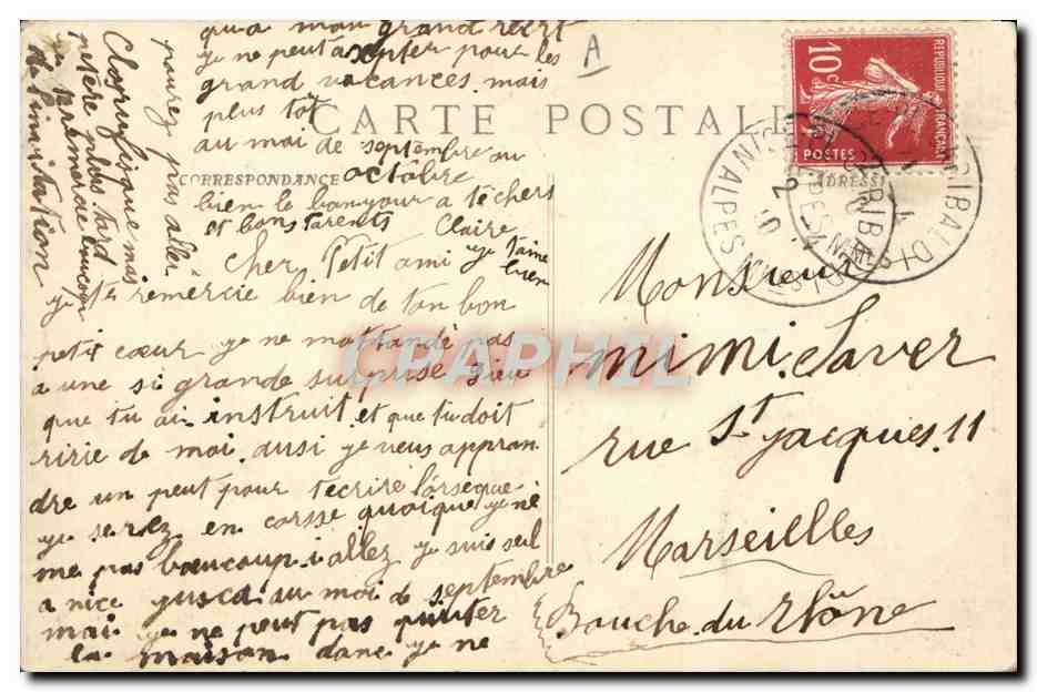Portrait de Gambetta — Édition Millo — n° de série non visible — Reverso