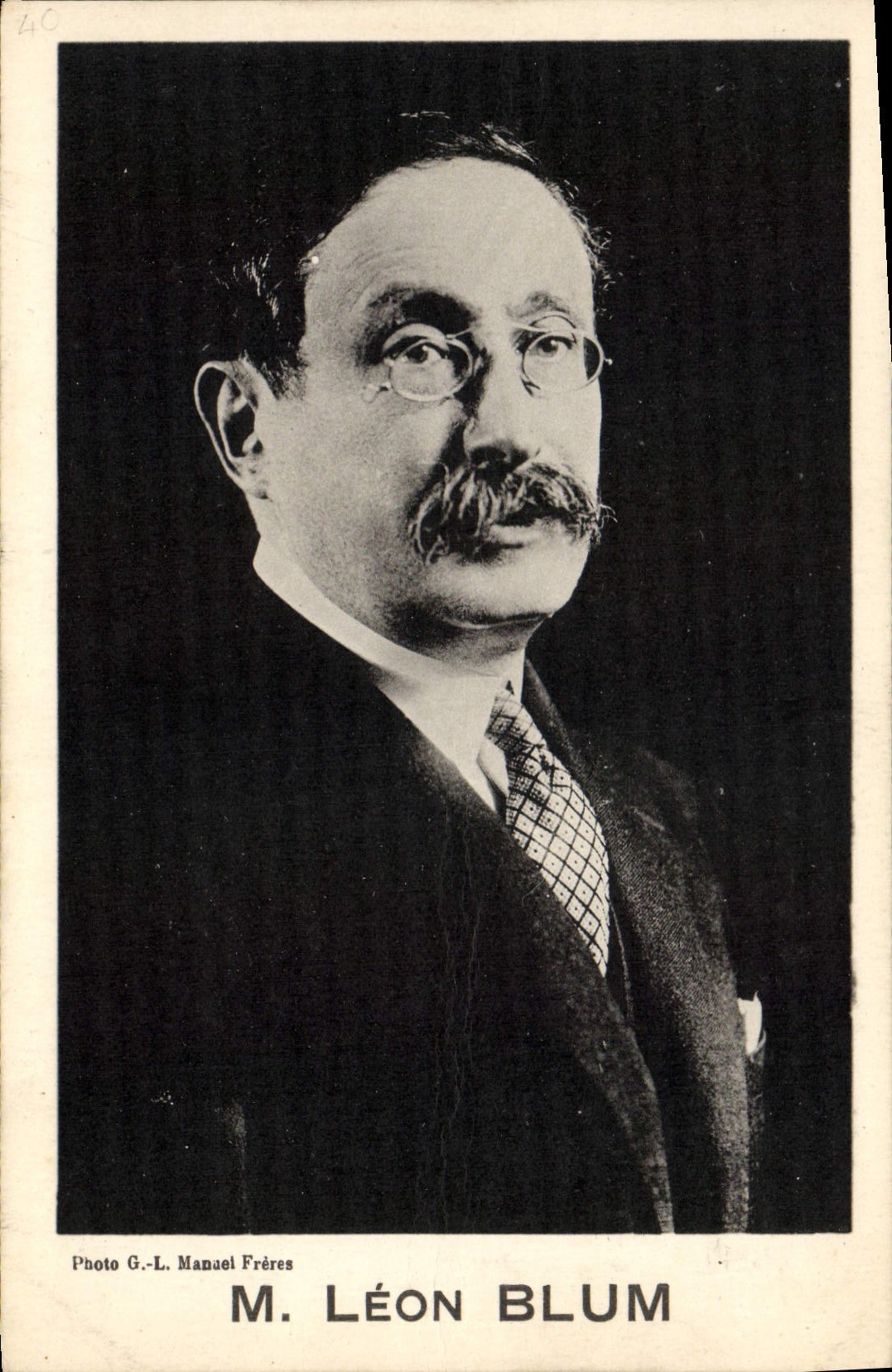 M. Léon Blum — portrait — Photo G.-L. Manael Frères
