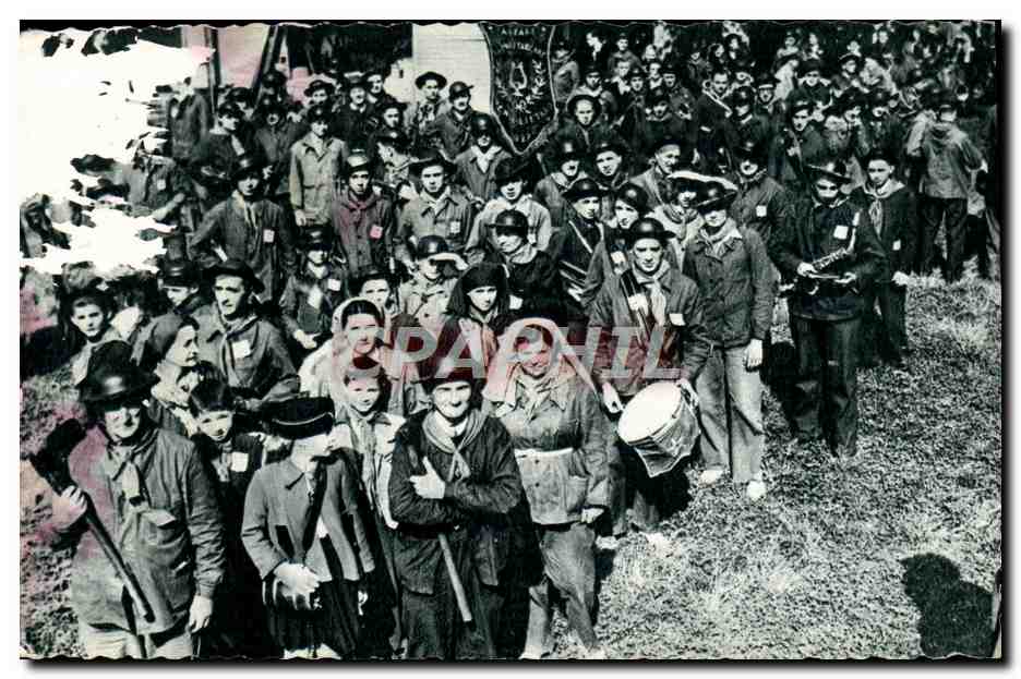 CPA Bois de Vincennes La Fete de l'Humanite La fanfare D'Henin Lietard Communiste