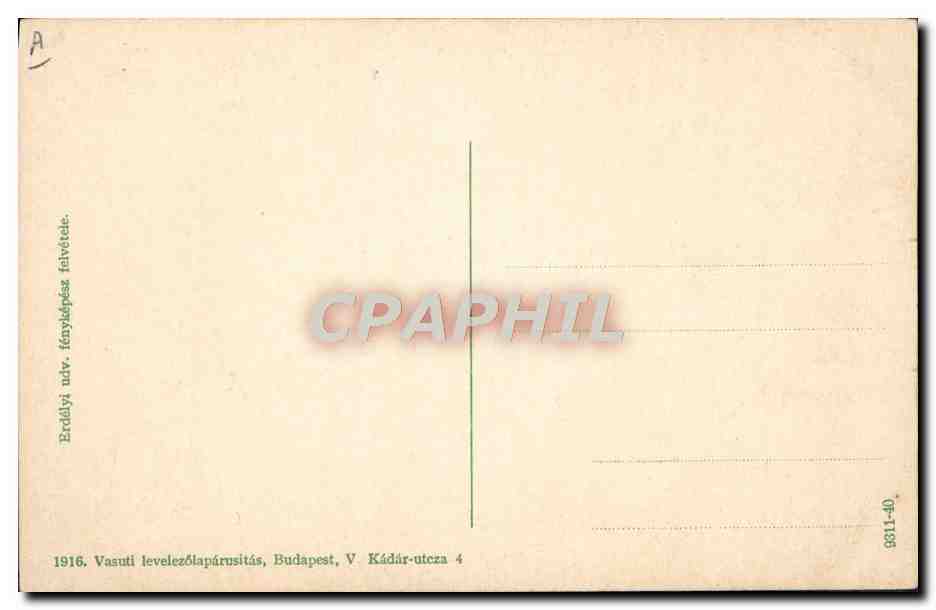CPA Folklore Tabac Homme — Verso