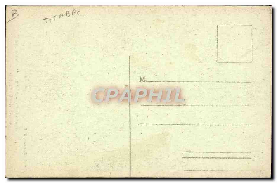 CPA Folklore Tabac Fumeuse Gouezec  — Verso