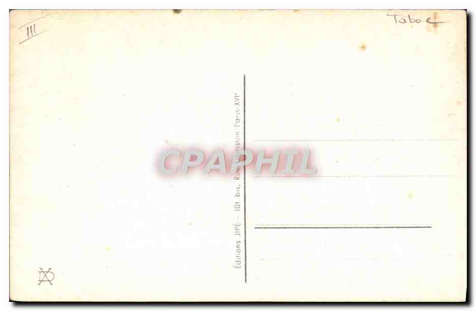 CPA Folklore Tabac Jean de Preissac  — Verso