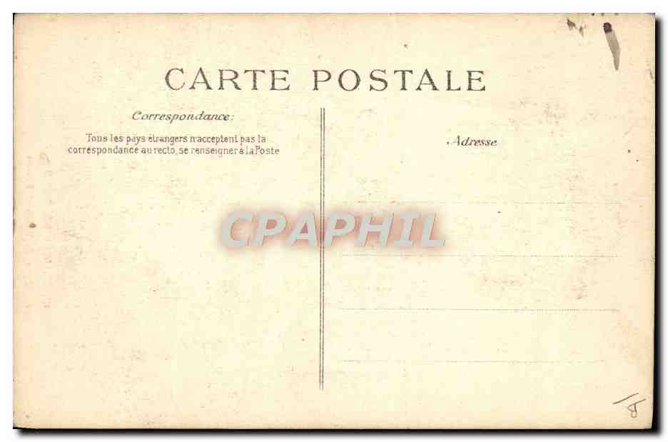 CPA Folklore Tabac Type de vieillard breton  — Verso