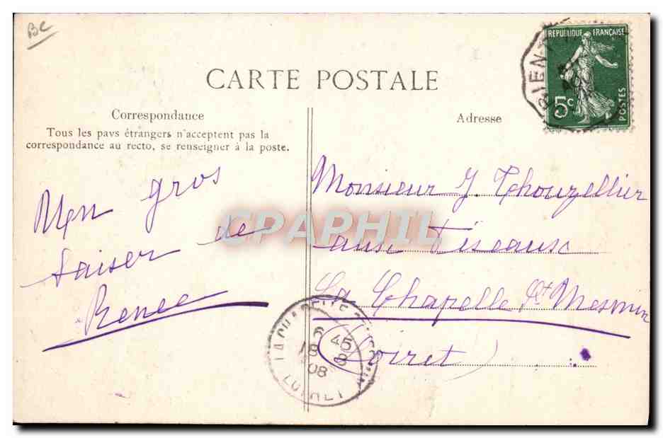 Une bonne pipée — Collection H. Laurent, Port-Louis — n° 2793 — Verso