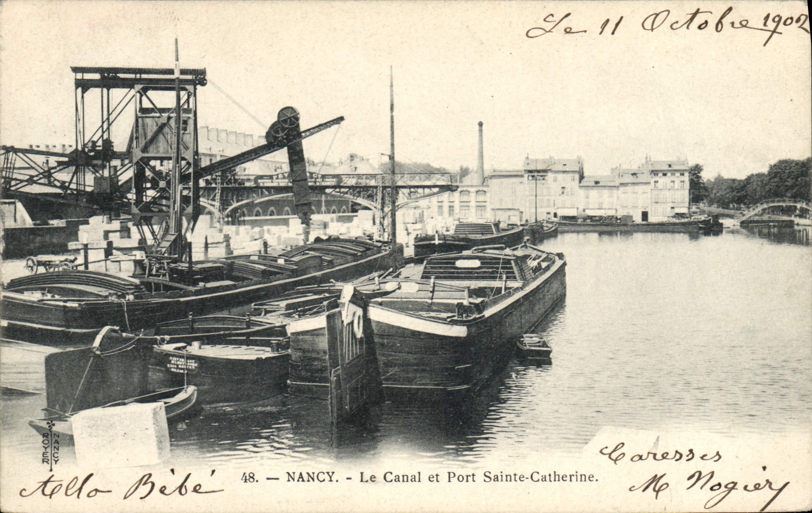 NANCY — El Canal y el Puerto de Sainte-Catherine — Editor Stella Bibe, n°48