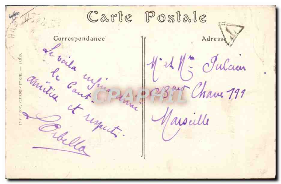 Chalons-sur-Marne — La Fourche du Canal — ND. Phot. — Verso