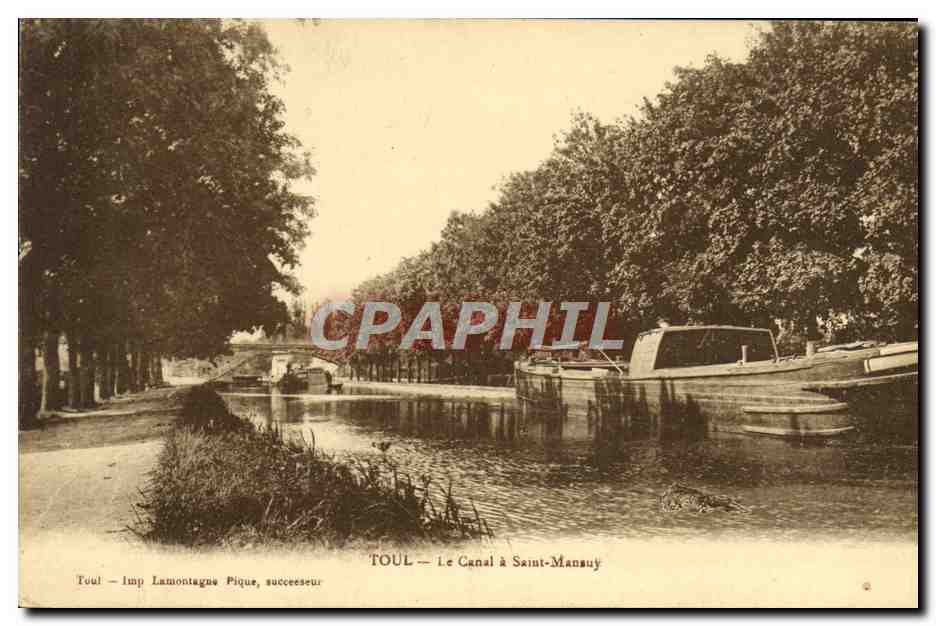 TOUL — Le Canal à Saint-Mansuy — Imp. Lamontagne Pique, successeur