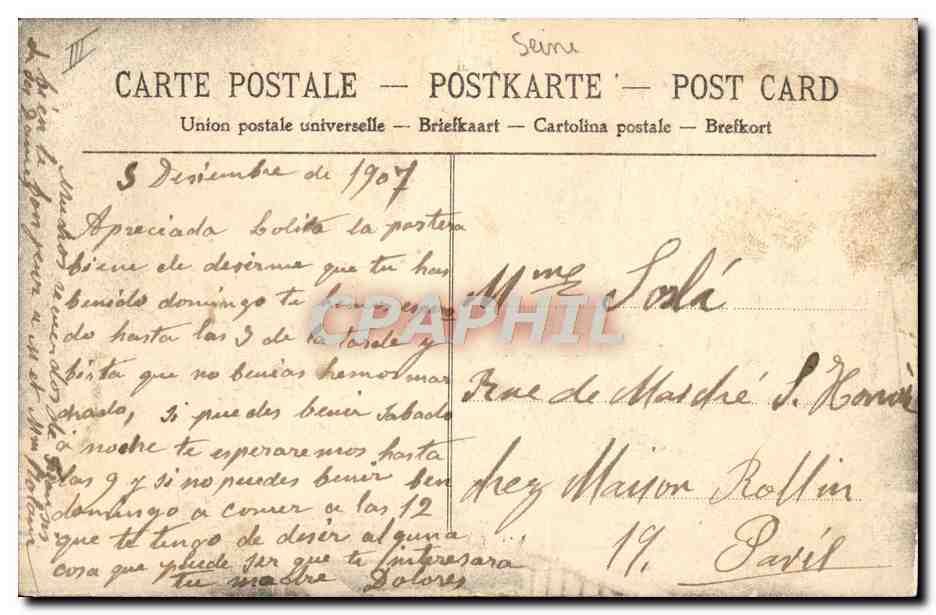 Pantin — Vue pittoresque du Canal — G.F. — Reverso