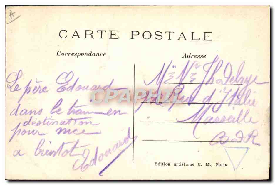 Nogent-sur-Marne — Le port de Nogent — C.M. n°43 — Verso