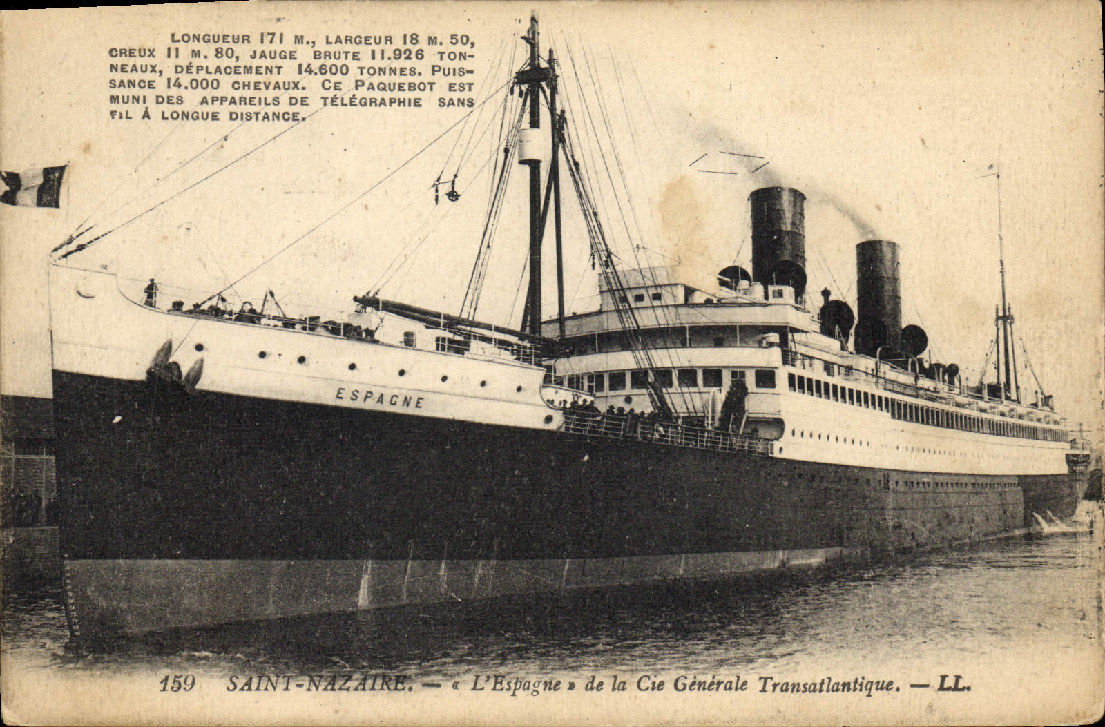 L'Espagne — Paquebot de la Cie Générale Transatlantique — Saint-Nazaire