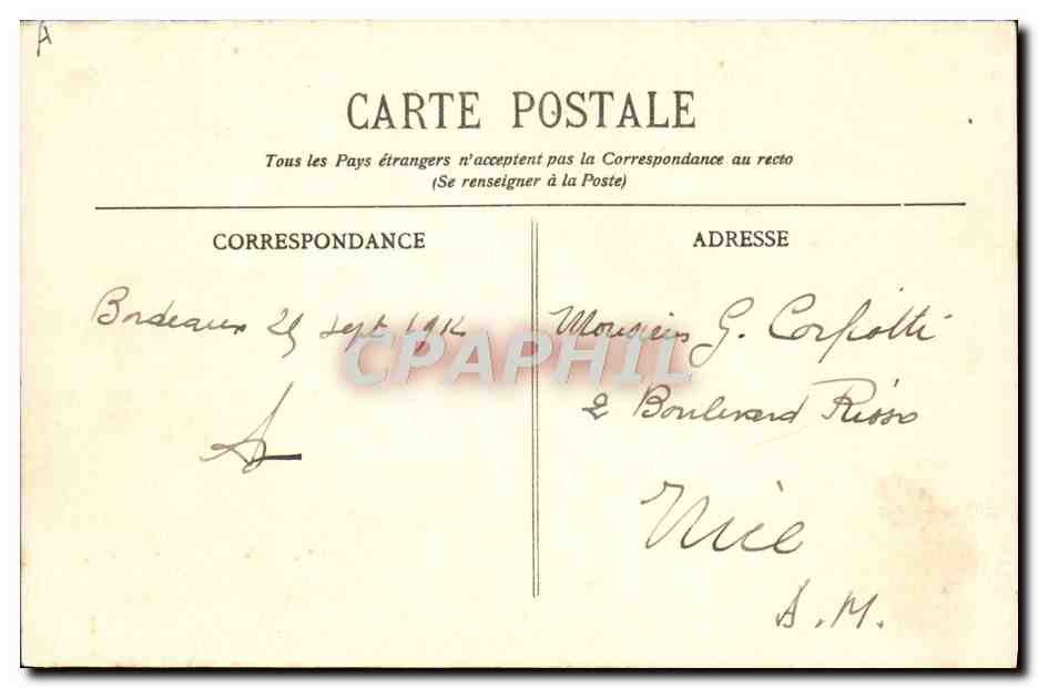Le Paquebot "Europe" des Chargeurs Réunis — PAUILLAC — BR 412 — Reverso