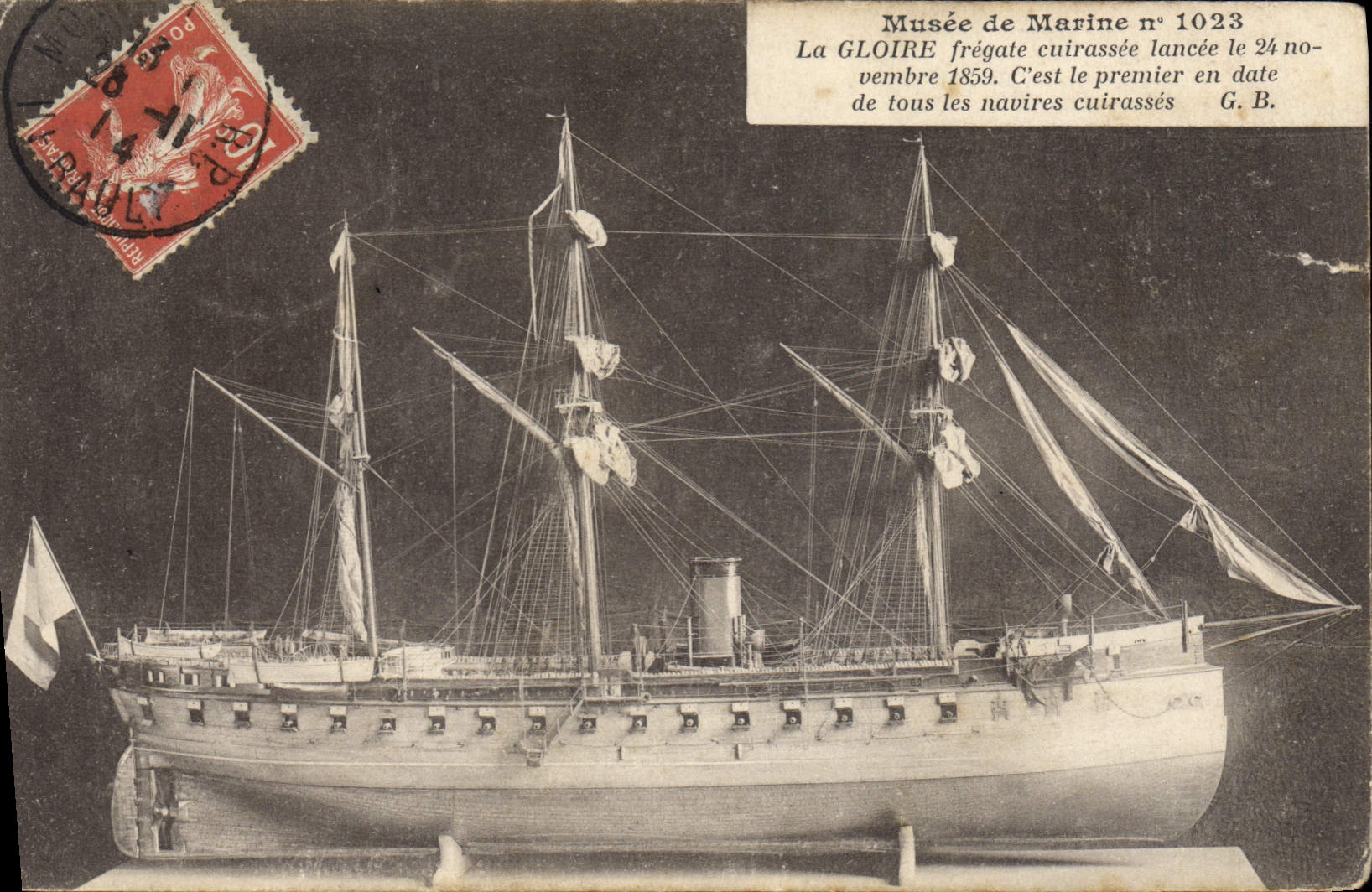 CPA Bateau Musee de la Marine La Gloire Fregate cuirassee