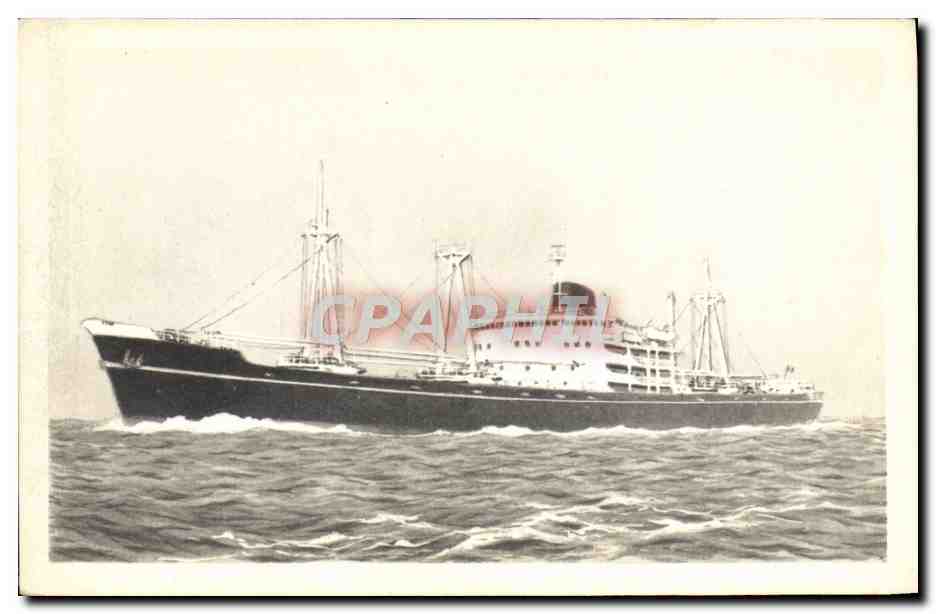 Navire de charge — Compagnie des Messageries Maritimes — Alépée et Cie, Paris