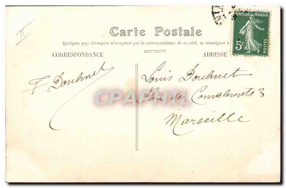 Le Havre — la "Gascogne" — CPA n°20 — Verso