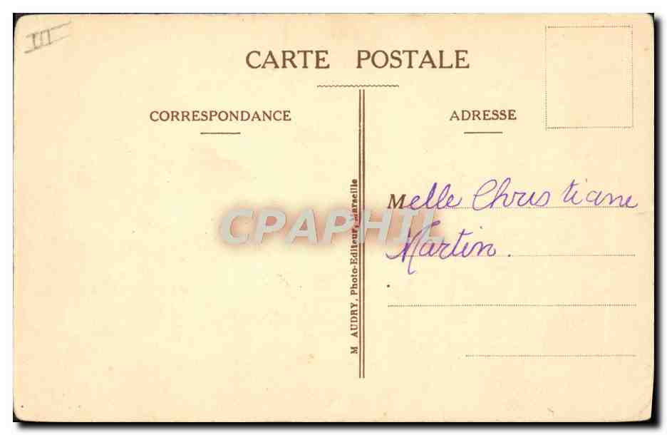 Paquebot "Gouverneur Général Tirman" — Cie de Navigation Mixte (Cie Touache) — M. Audry, Photographe, Carrefour — Verso