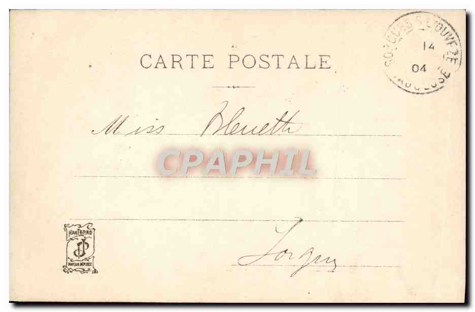 Scène de théâtre — A.F.S. — éditeur A.F.S. n° 14/504 — Verso