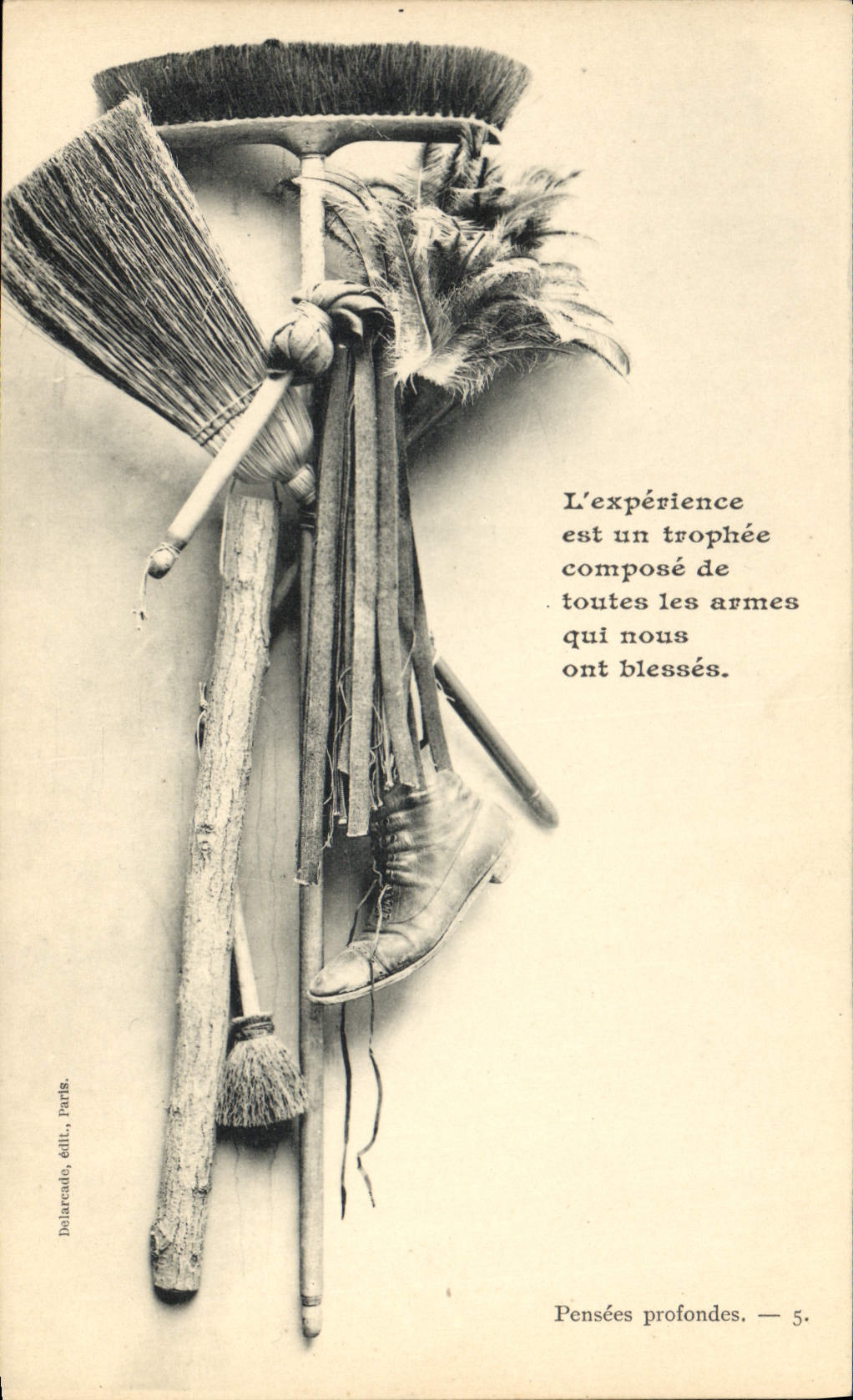 Brosses et bottes — symbole de l'expérience — Dolarcute, édit., Paris — n°5