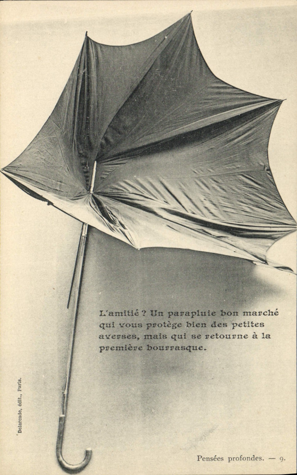 Parapluie — L'amitié ? Un parapluie bon marché... — Dolarcade, éditeur, Paris, série 9