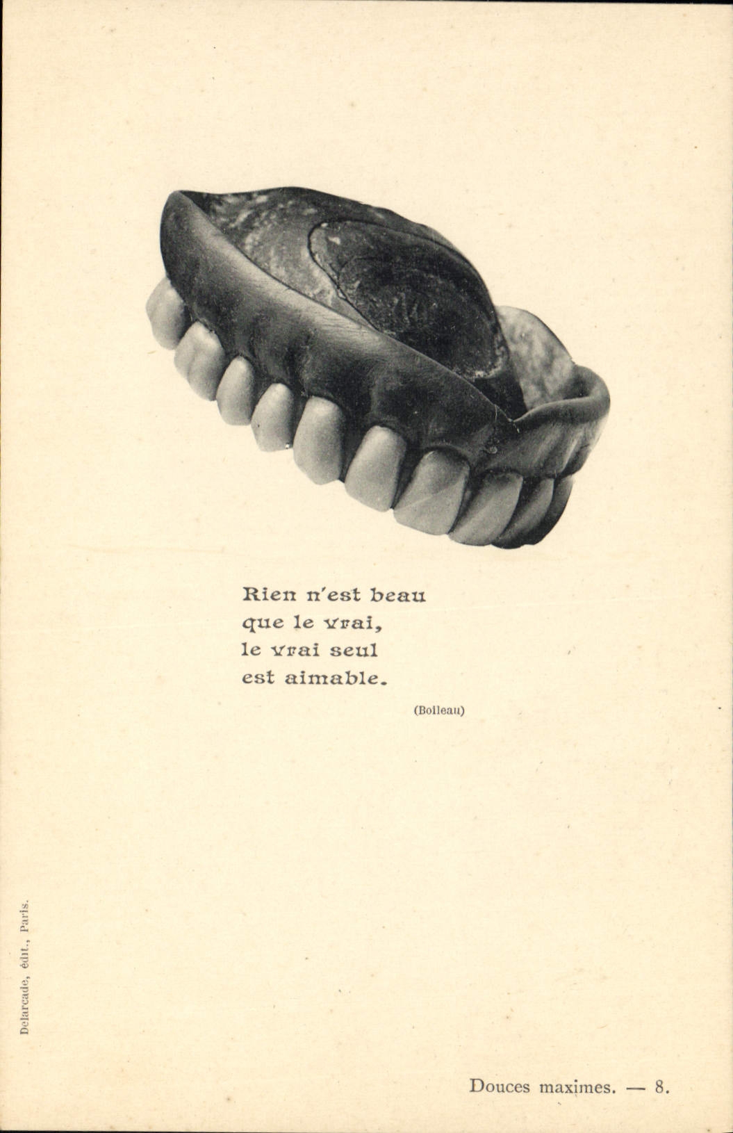 Dent humaine — maxime de Bolleau — Dolareado, édit., Paris — n°8