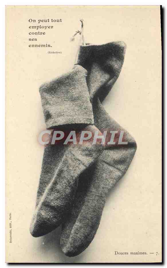 Chaussettes — maximes — Polaroids, édit. Paris