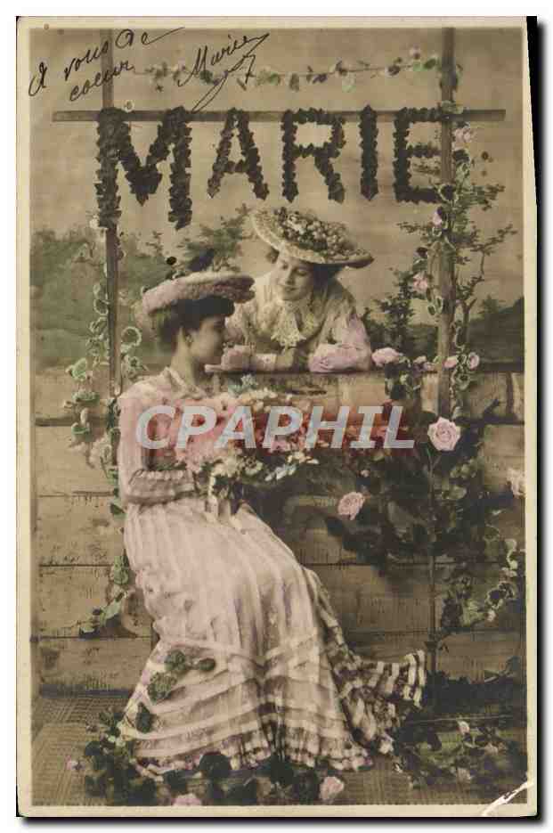 CPA Fantaisie Prenom Marie