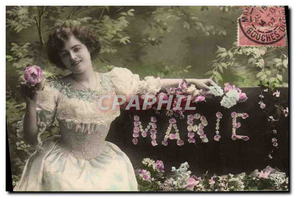 CPA Fantaisie Prenom Marie