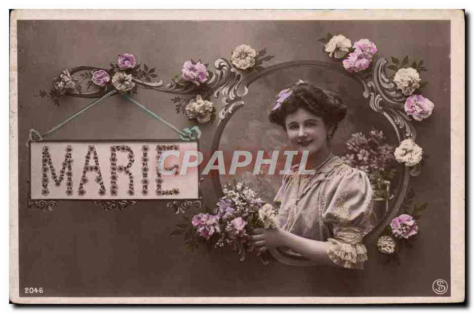 CPA Fantaisie Prenom Marie