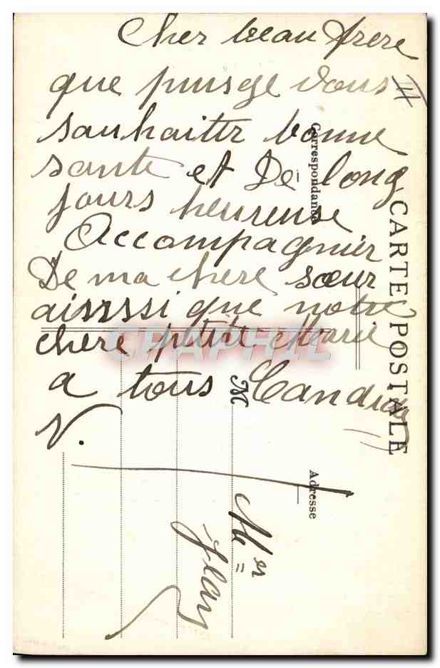 CPA Fantaisie Prenom Jean — Rückseite