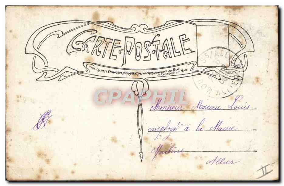 CPA Fantaisie Prenom Louis  — Rückseite