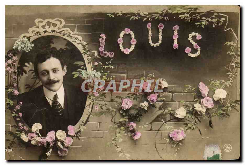 CPA Fantaisie Prenom Louis