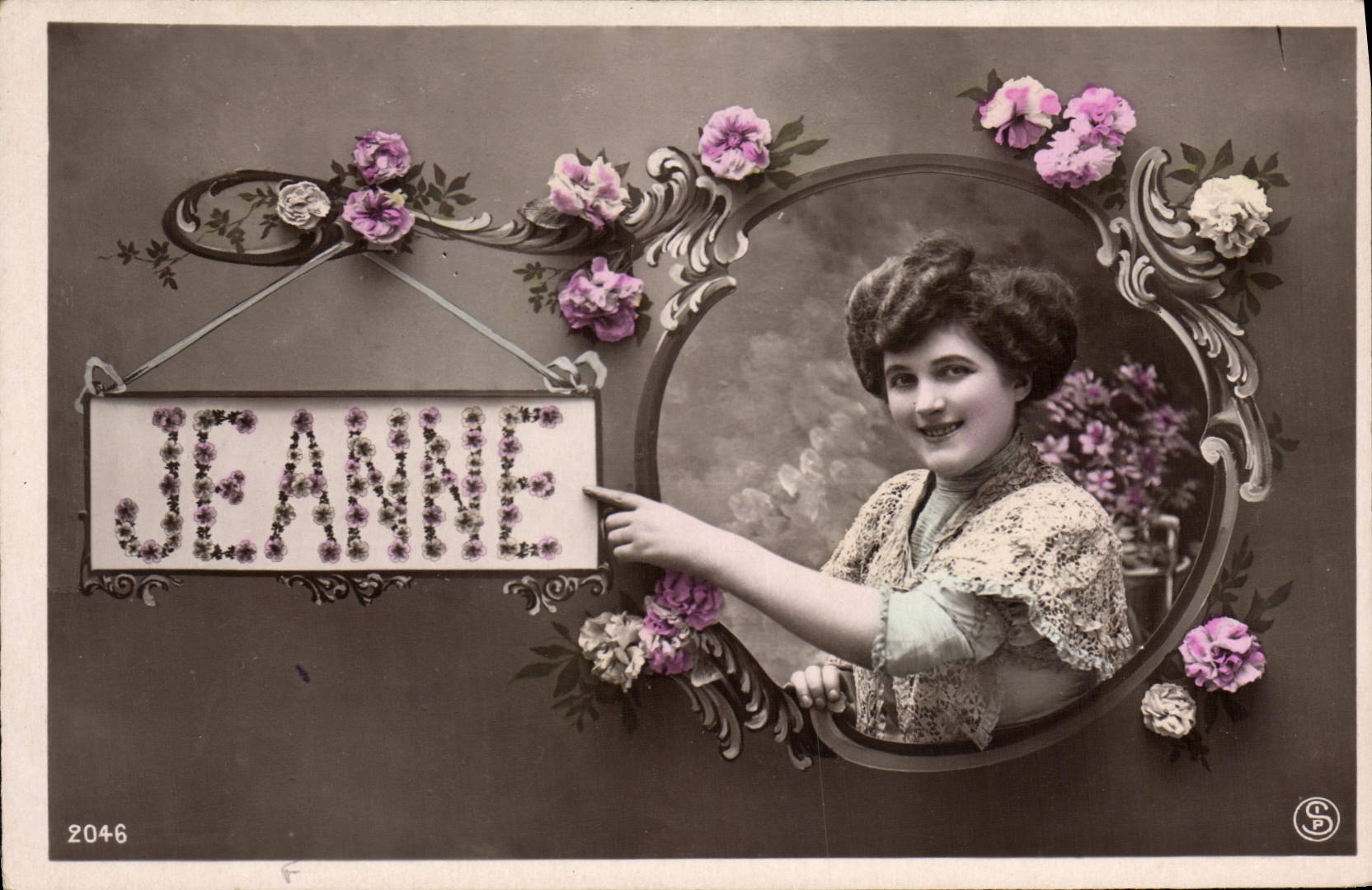 CPA Fantaisie Prenom Jeanne 