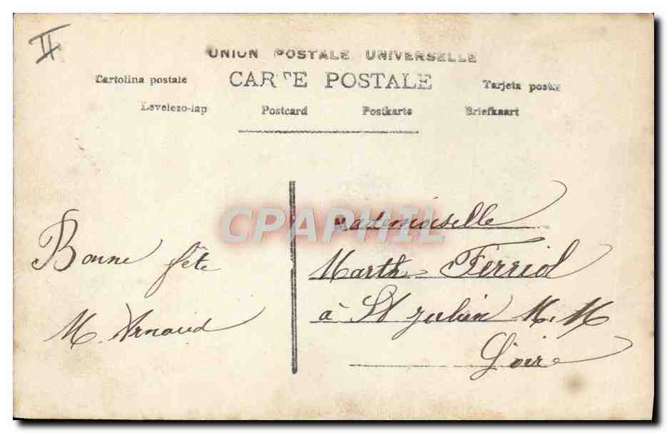 CPA Fantaisie Prenom Marthe — Rückseite