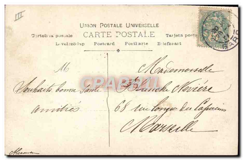 CPA Fantaisie Prenom Blanche Enfant — Rückseite