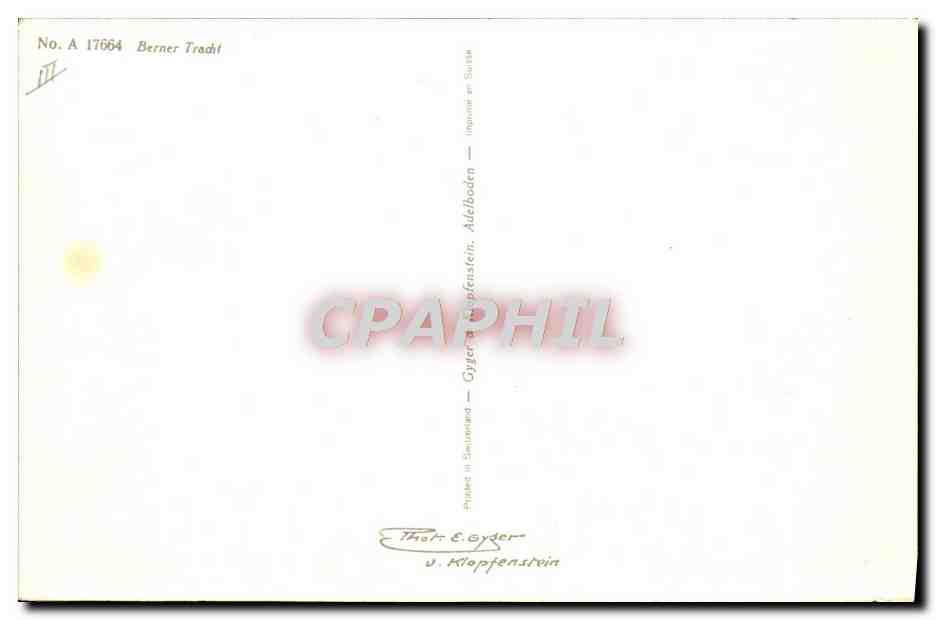 CPA Chevre Enfants  — Back