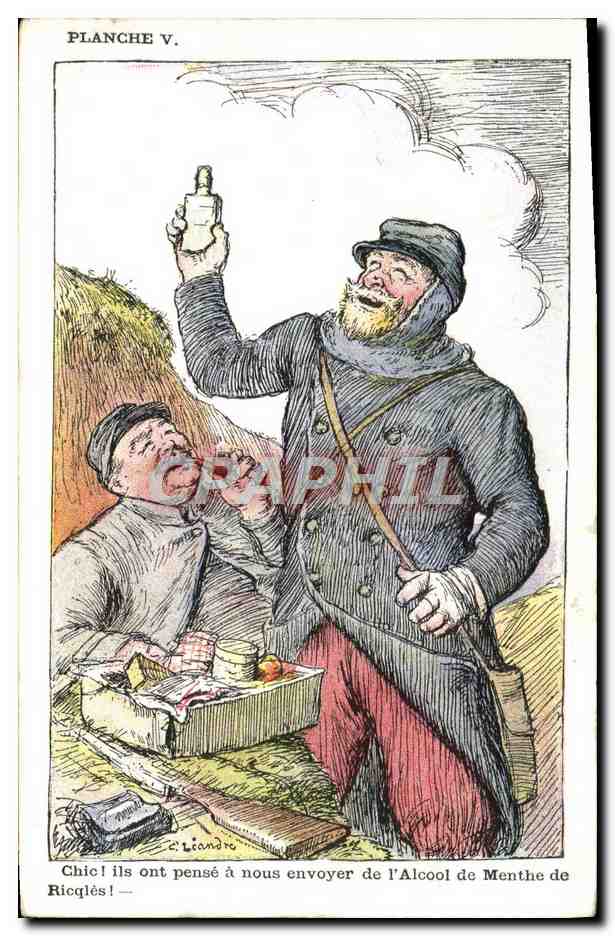 CPA Fantaisie Illustrateur Leandre Soldat Militaria Menthe de Ricqles