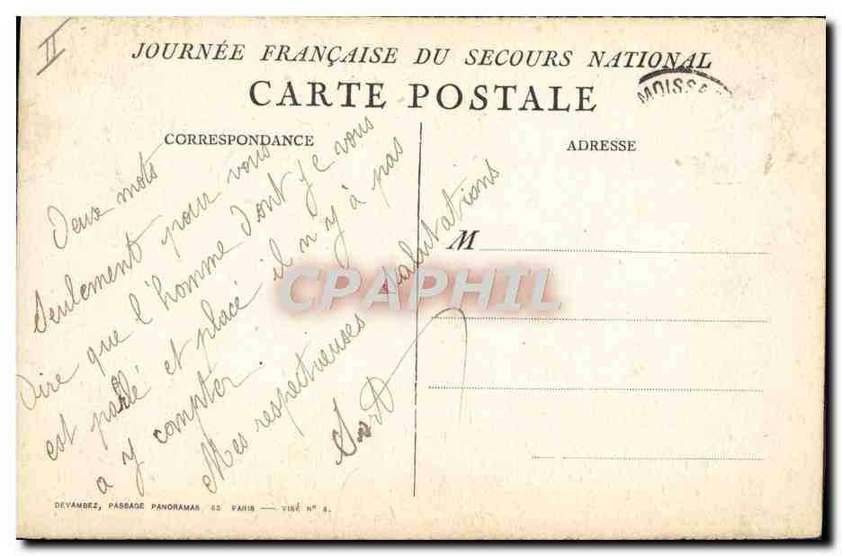 Femme couronnée — scène religieuse — C. Lemida 1915 — Rückseite