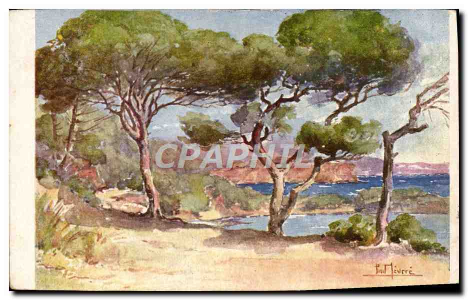 CPA Fantaisie Illustrateur Toulon Cote Ste Marguerite Lessieux 