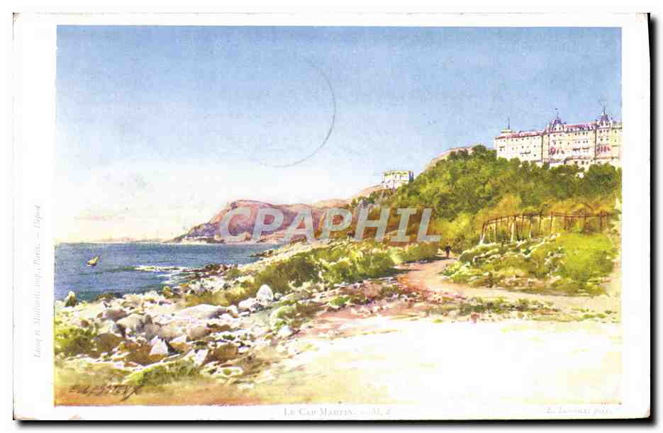 CPA Fantaisie Illustrateur Lessieux Le Cap Martin