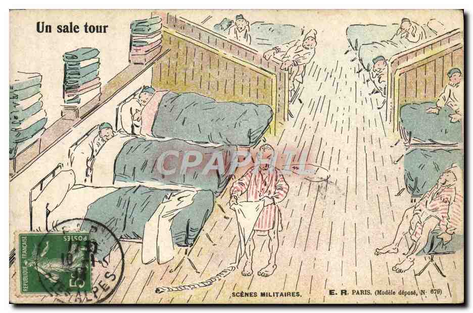 Un sale tour — Scènes militaires — E.R. Paris, N° 076