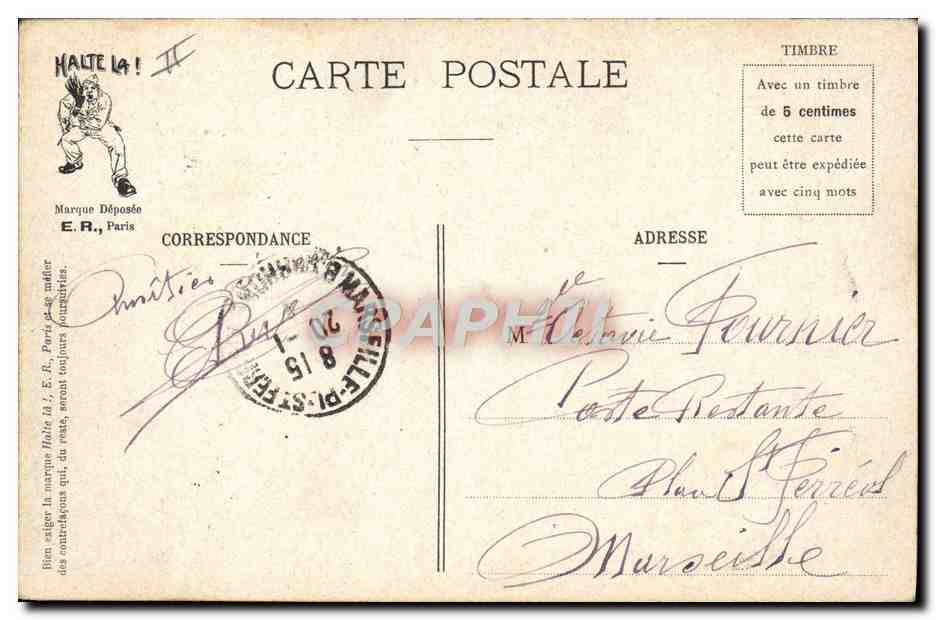 Un sale tour — Scènes militaires — E.R. Paris, N° 076 — Reverso