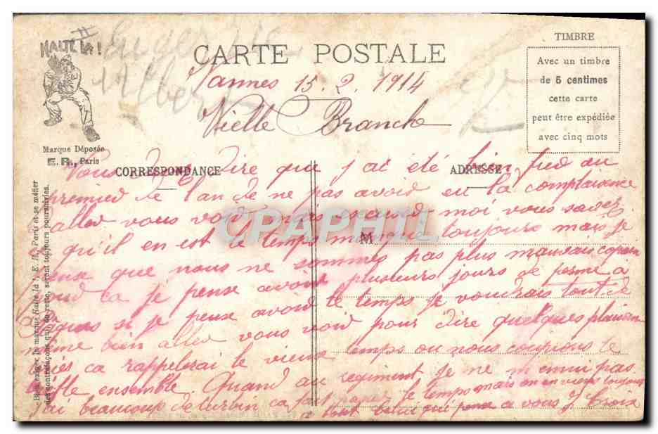 Exercices de réquisitions — La Vie Militaire — E.R. PARIS (Modèle déposé, n° 14.87) — Reverso