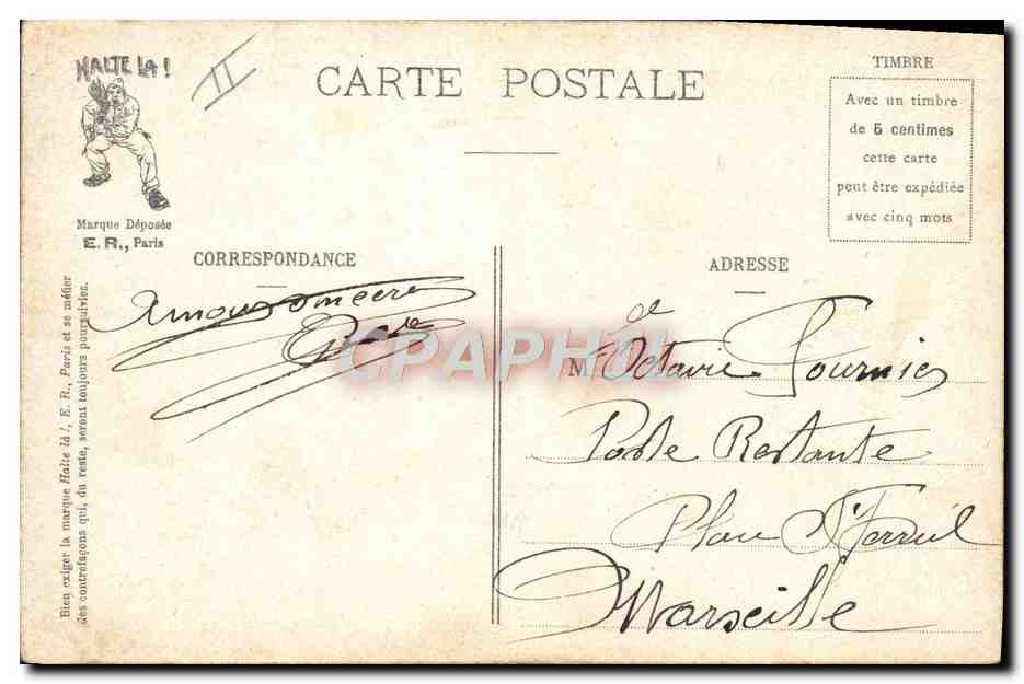 L'ARMÉE MODERNE — l'amour et le tabac — Au Salon de Réception — E.R., Paris, n° 59 — Reverso