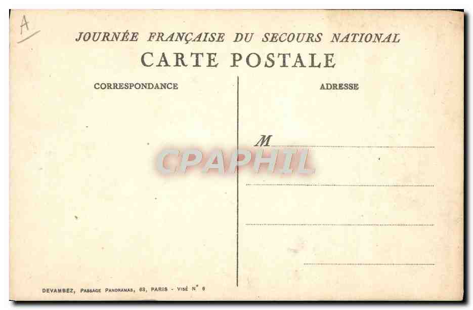 CPA Fantaisie Militaria Marianne Willette  — Rückseite