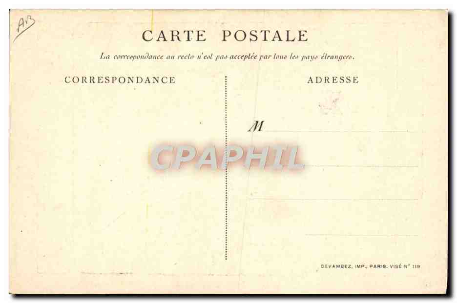 CPA Fantaisie Militaria Compagnie algerienne Emprunt de la Defense Nationale Algerie  — Rückseite