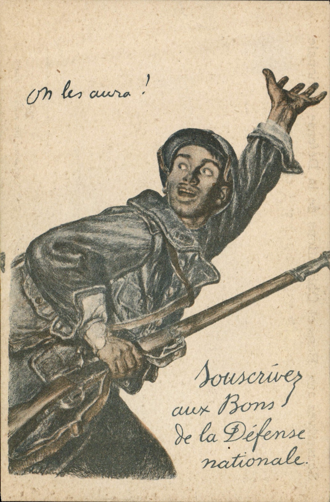 CPA Fantaisie Militaria Defense Nationale 