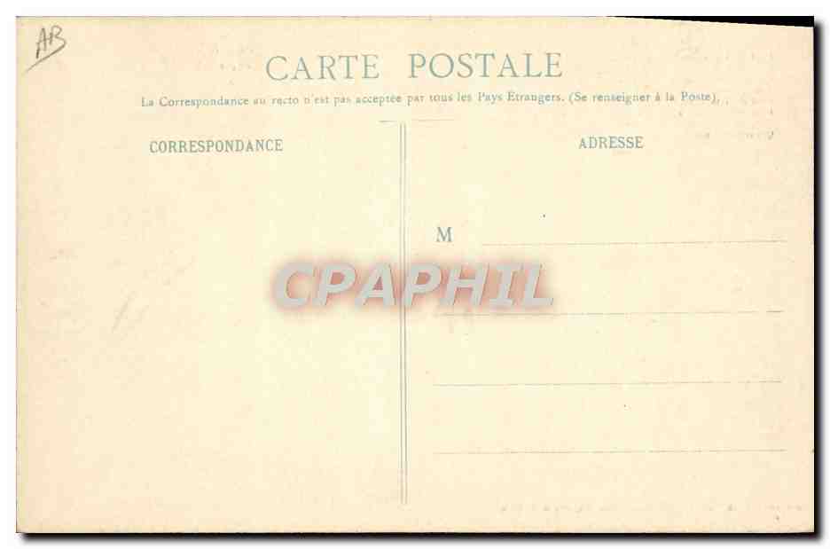CPA Folklore Chansons du reveil La vieille charrue  — Verso